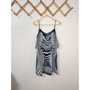 Express Women's Animal Geometric Maximalist Patterned Dress - Size M